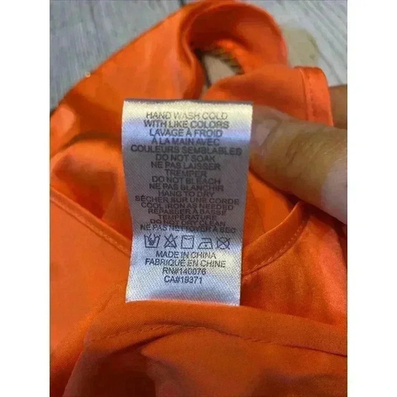 Generation Love Women's Dallas Chain Tank Papaya Career Cocktail Formal Sexy NWT - Picture 8 of 8